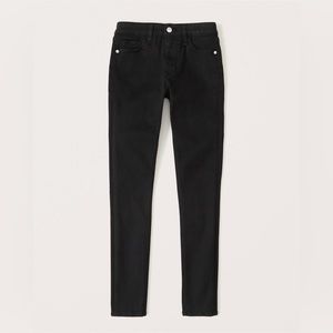 Abercrombie & Fitch Mid-Rise Super Skinny Black Jeans